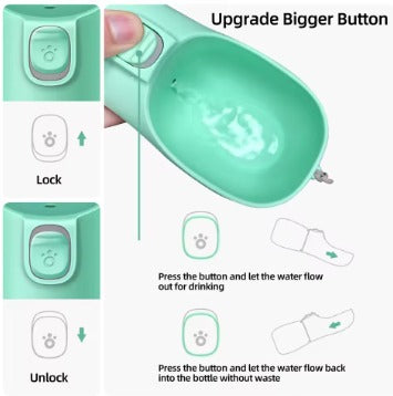 Portable Dog Water Bottle For Small Large Dogs Cat Outdoor Leakproof Walking Drinking Bowls Chihuahua French Bulldog Supplies