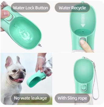 Portable Dog Water Bottle For Small Large Dogs Cat Outdoor Leakproof Walking Drinking Bowls Chihuahua French Bulldog Supplies