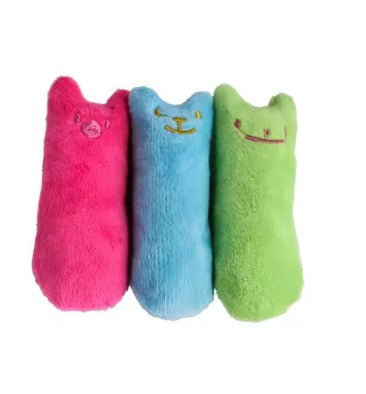 Teeth Grinding Catnip Toys Funny Interactive Plush Cat Toy Pet Kitten Chewing Vocal Toy Claws Thumb Bite Cat mint For Cats