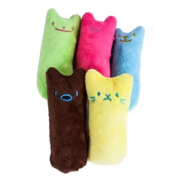 Teeth Grinding Catnip Toys Funny Interactive Plush Cat Toy Pet Kitten Chewing Vocal Toy Claws Thumb Bite Cat mint For Cats