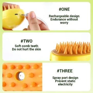 Cat Dog Steamy Brush Steam Brush Electric Sprayer for Massage Pet Grooming Tool Shedding 3 in 1 Electric Sprays Massage Combs   4.6   341 Reviews   ౹   10,000+ sold